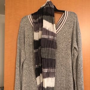 V neck sweater tunic